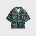 Kith Kids Beach Tile Thompson Camp Shirt - Stadium