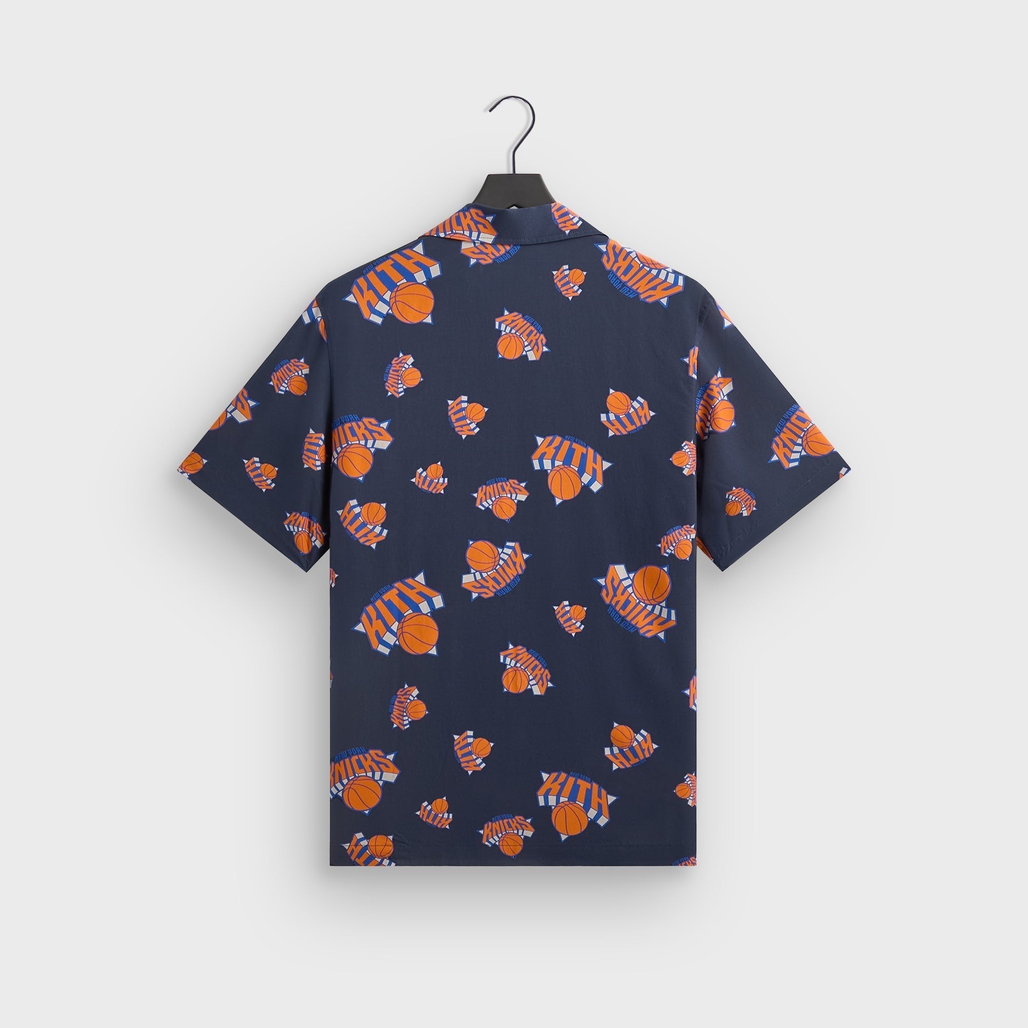 Kith for the New York Knicks Playoffs Thompson Camp Collar Shirt - Nocturnal