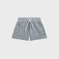 Kith Kids Blocked Gingham Curtis Short - Stadium