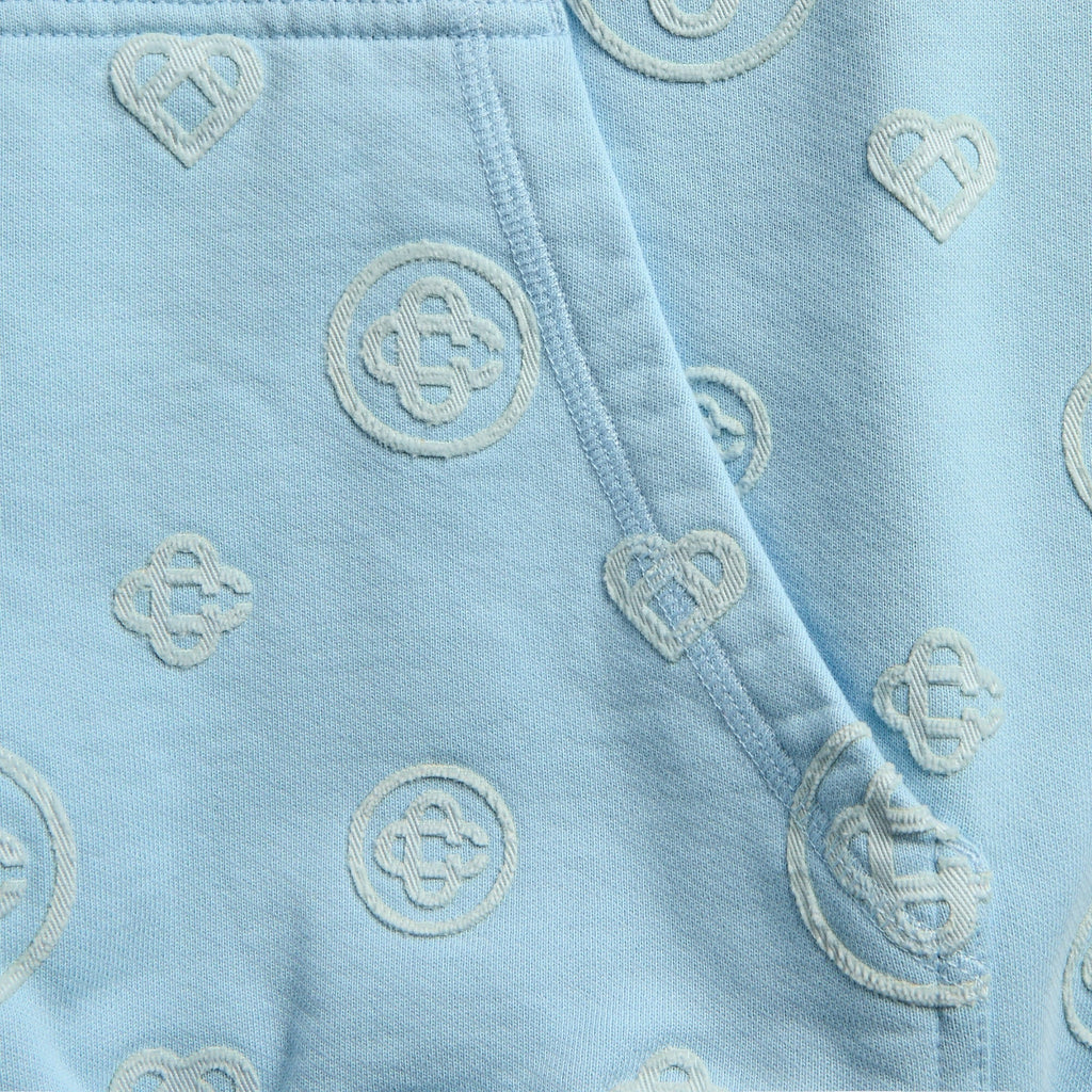 Casablanca Applique Monogram Hooded Sweatshirt - Blue
