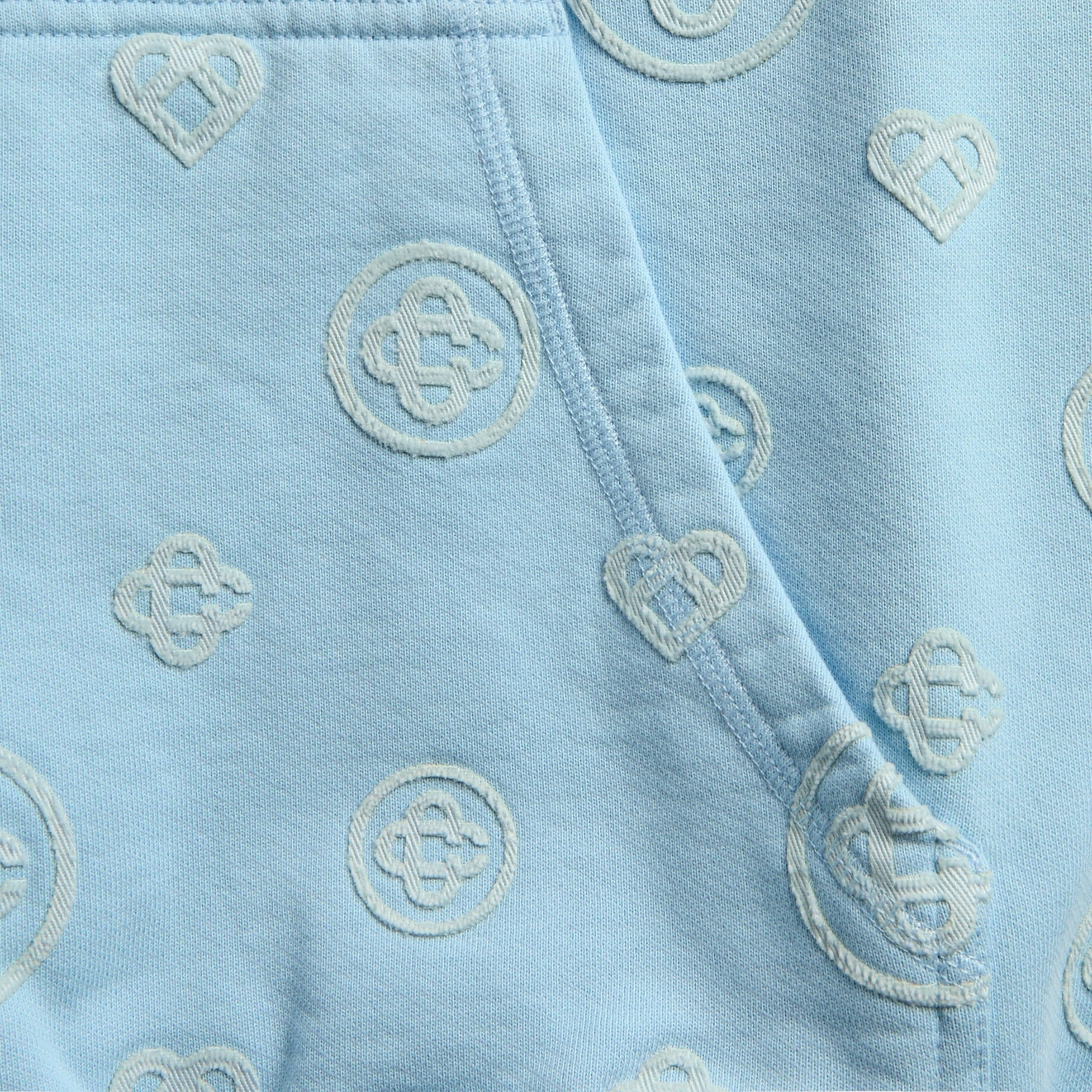 Casablanca Applique Monogram Hooded Sweatshirt - Blue