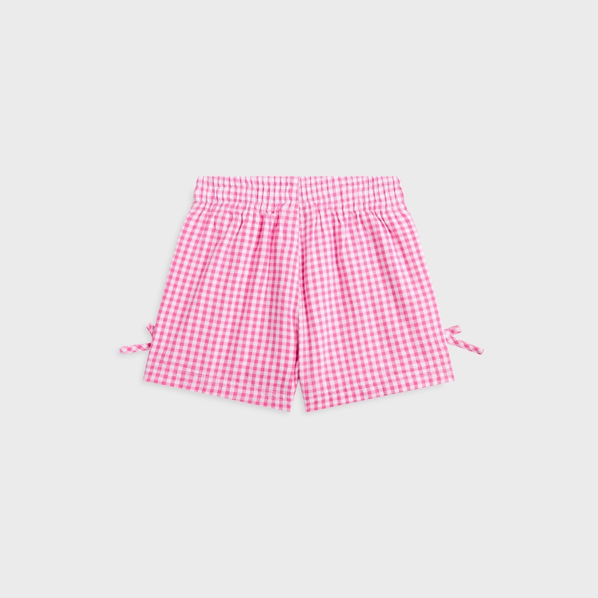 Kith Kids Gingham Tie Michla Short - Electra