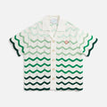 Casablanca Gradient Wave Texture Shirt - Green