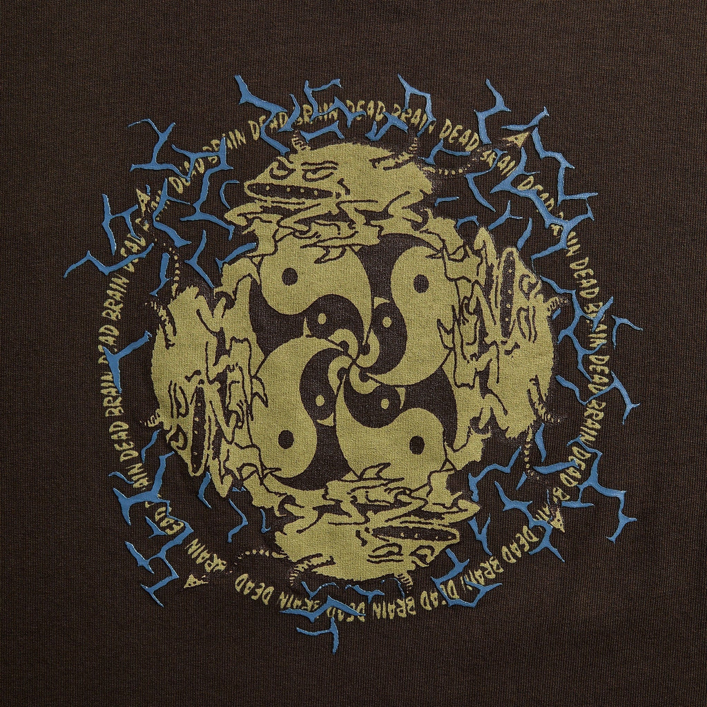 Brain Dead Ying Yang Run Tee - Brown