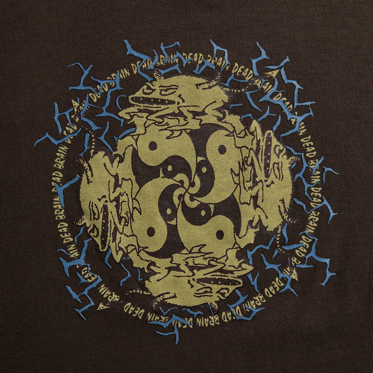 Brain Dead Ying Yang Run Tee - Brown