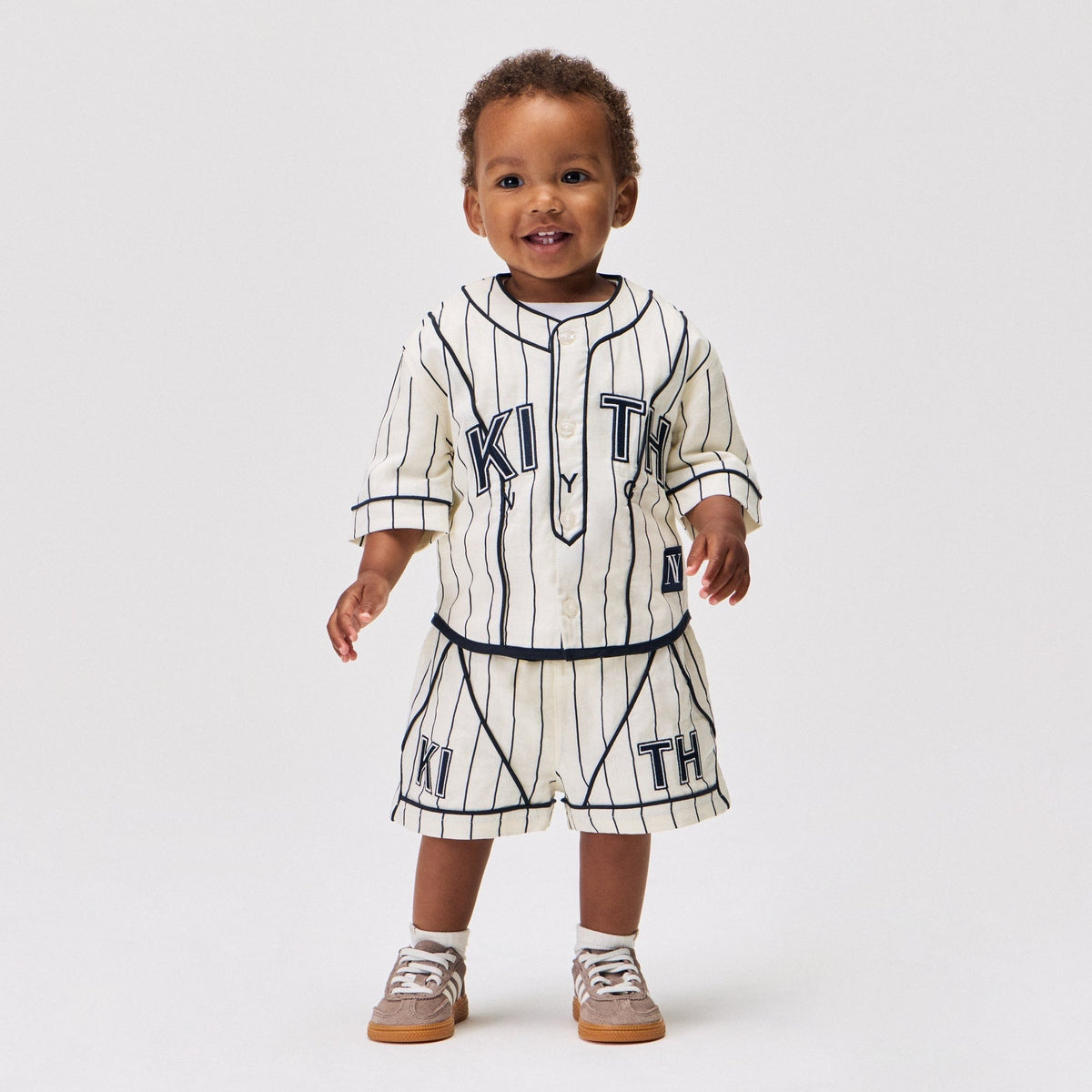 Kith Baby Pinstripe Baseball Turbo Short - Silk