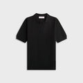 Orlebar Brown Horton Pique Mercerised Cotton Polo Shirt - Black