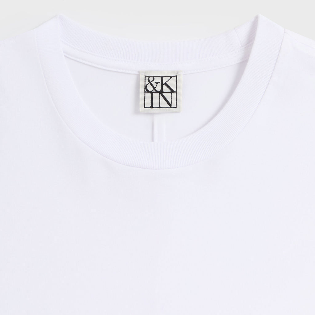 &Kin Long Sleeve Halston Tee - White
