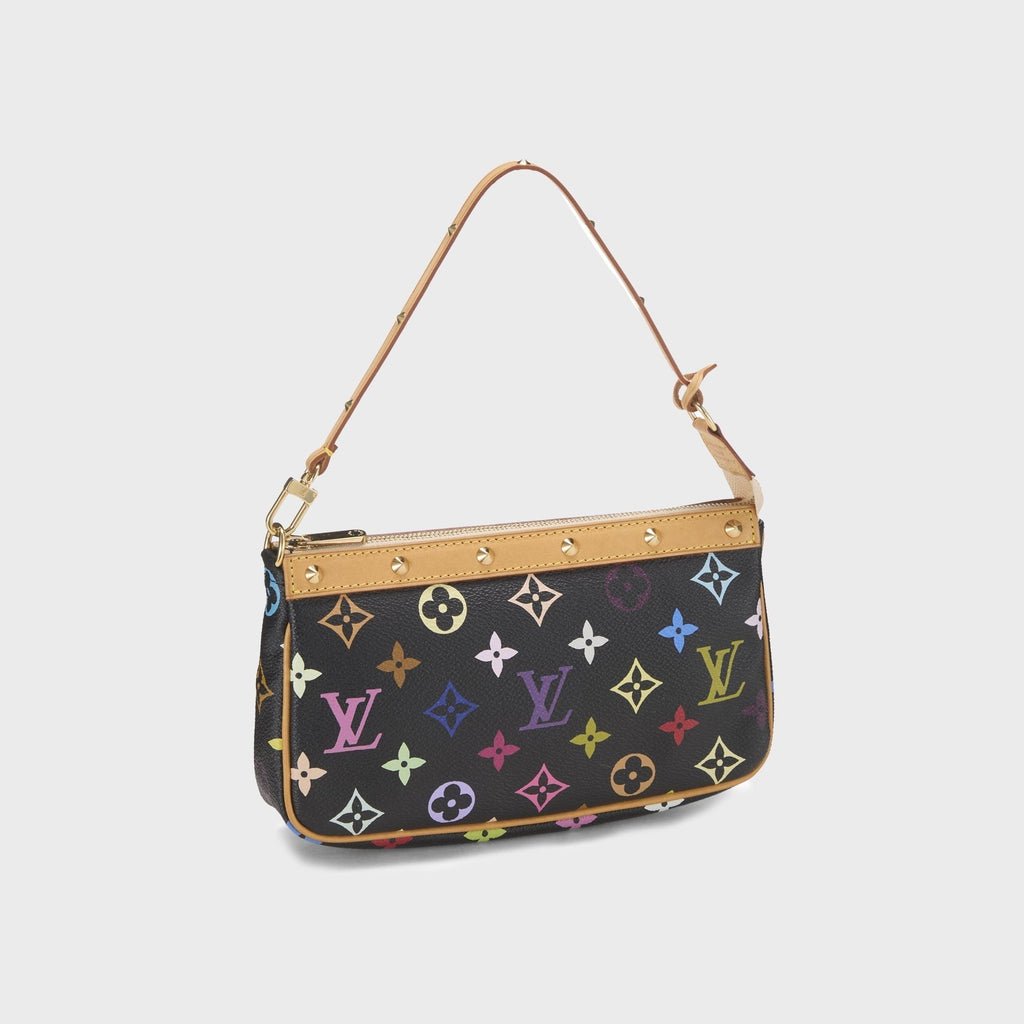 WGACA Louis Vuitton x Takashi Murakami Pochette Accessoires V2 - Black / Multi
