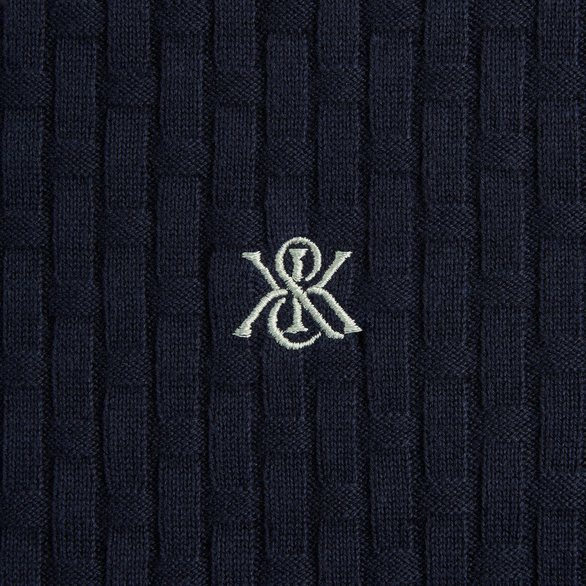 Kith Basketweave Tilden Crewneck - Nocturnal