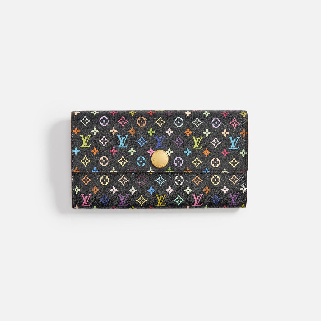 WGACA Louis Vuitton Sarah Wallet - Black / Multi