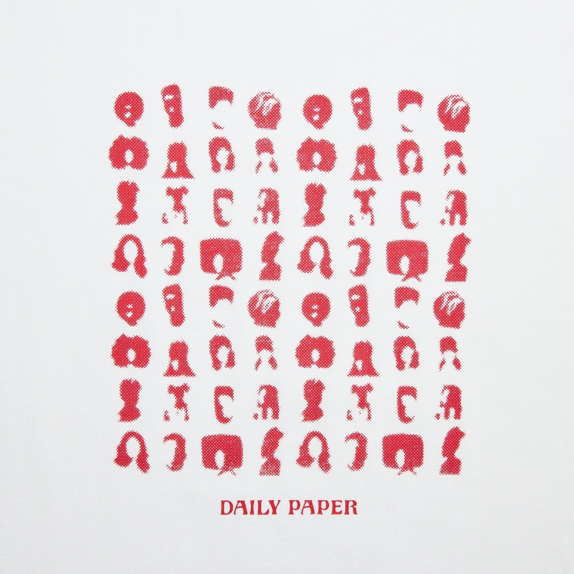 Daily Paper Hair Grid Tee - White