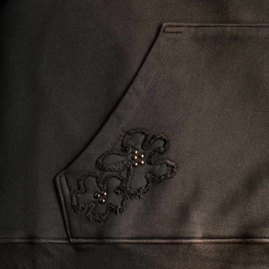 NAHMIAS Flower Patch Hoodie - Aged Black
