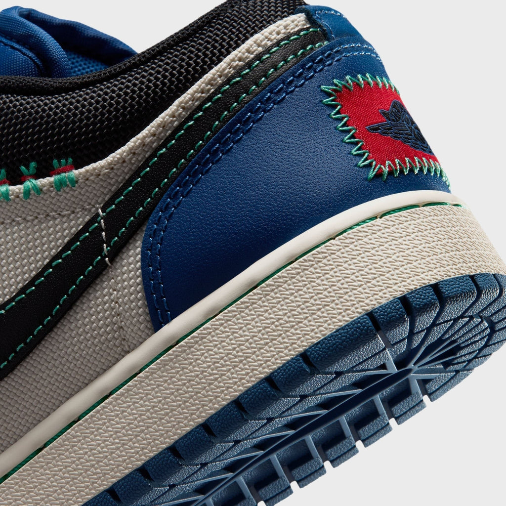 Jordan GS Jordan 1 Low Alt SE - True Blue / University Red / Kinetic Green / Black