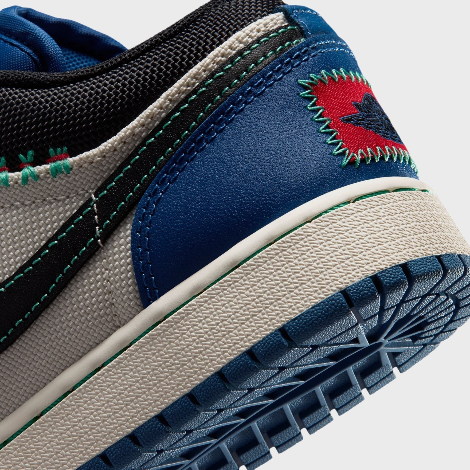Jordan GS Jordan 1 Low Alt SE - True Blue / University Red / Kinetic Green / Black