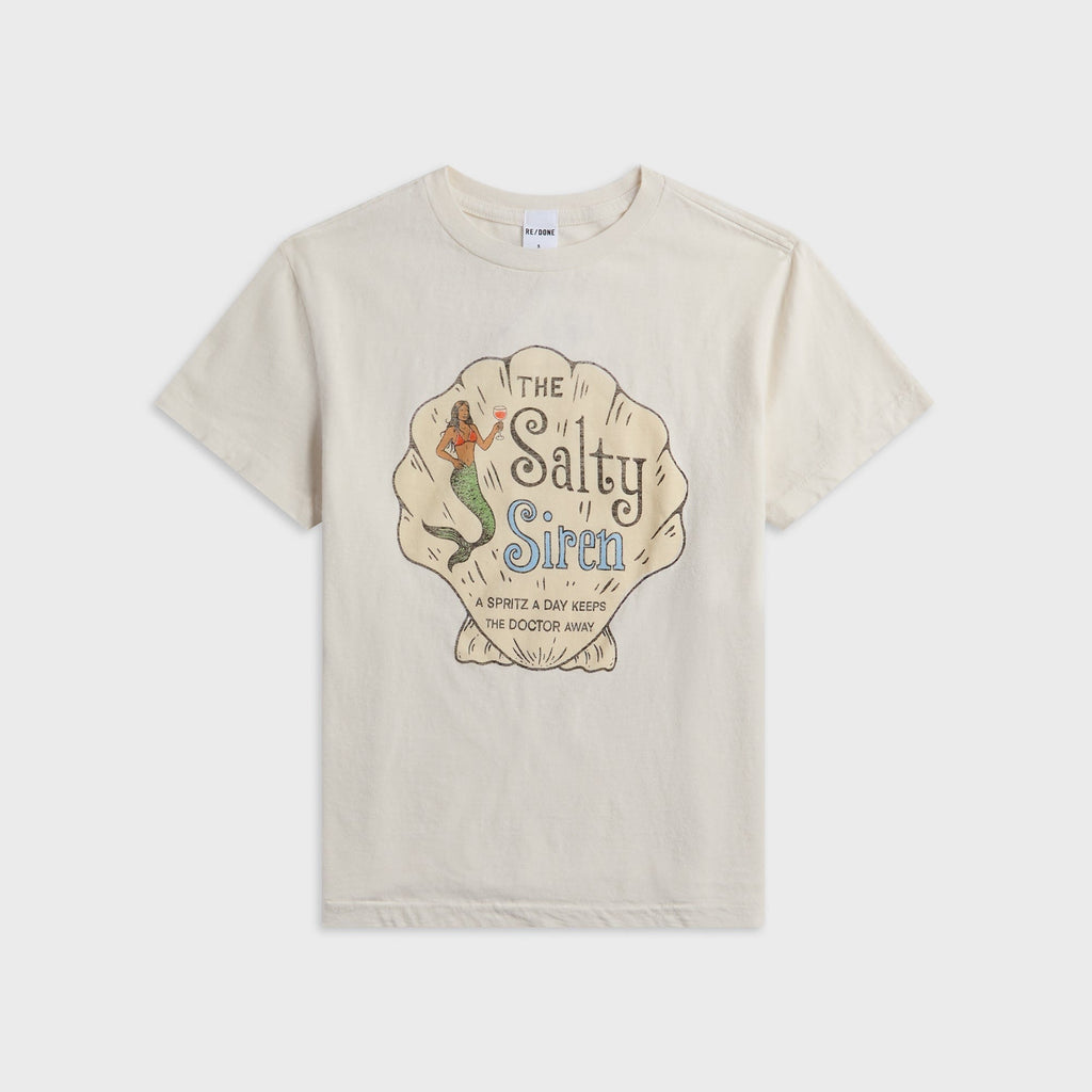 ReDone Classic Salty Siren Tee - Vintage White