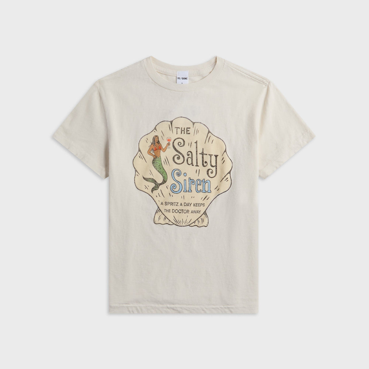 ReDone Classic Salty Siren Tee - Vintage White