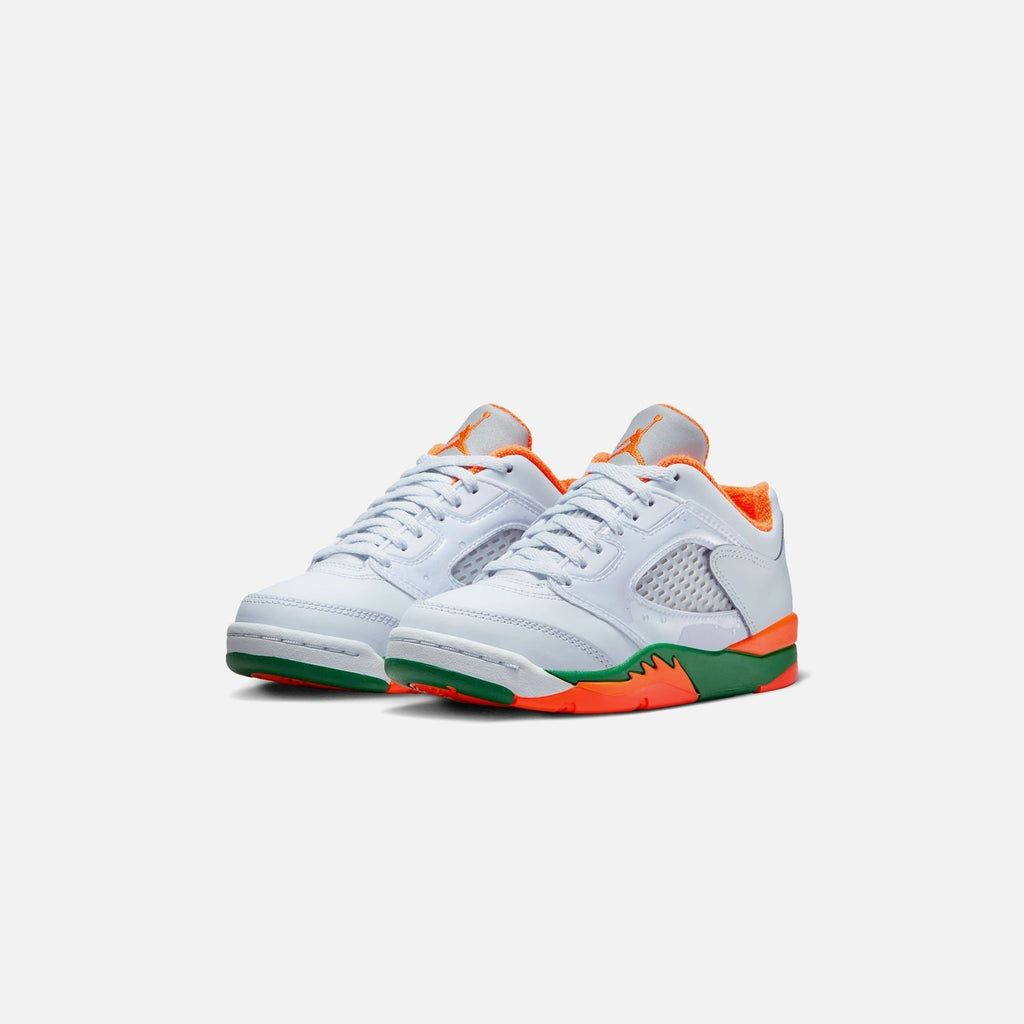 Jordans GS Air Jordan 5 Retro Low - Football Grey / Brilliant Orange