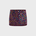 Oseree Bubble Skirtini Mesh Skirt - Plum