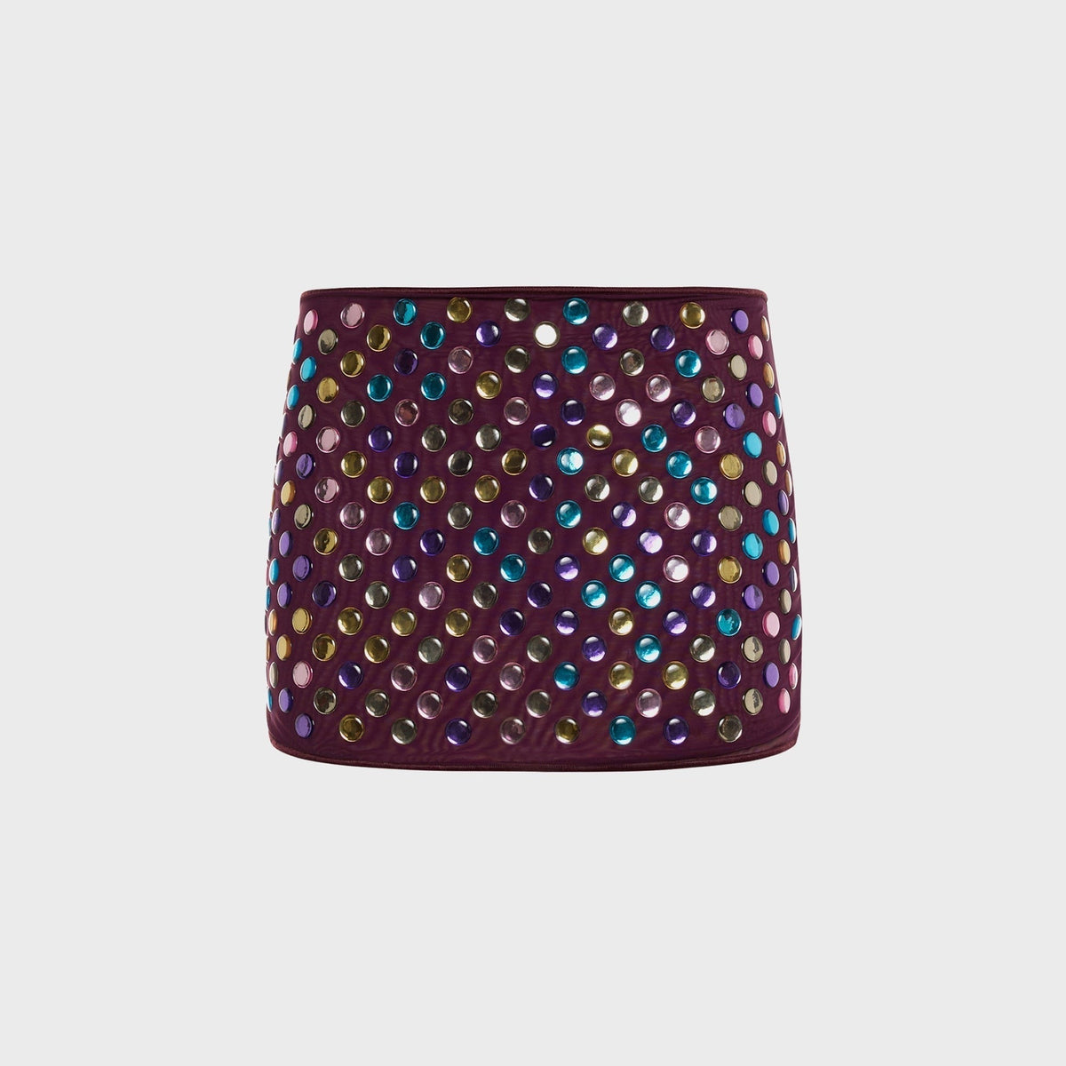 Oseree Bubble Skirtini Mesh Skirt - Plum