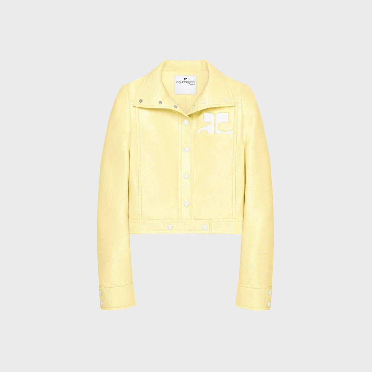 Courrèges ReEdition Vinyl Jacket - Jaune Clair