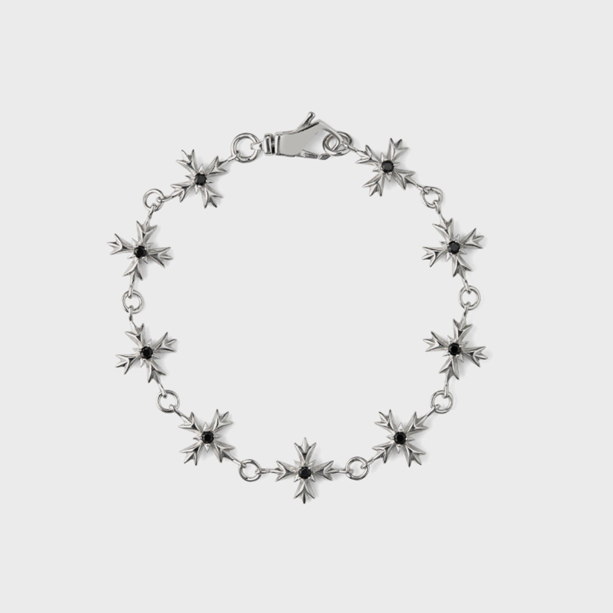 Emanuele Bicocchi Zirconia Crest Bracelet - Black