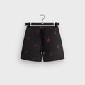 Kith Printed Cherry Cupro Linen Active Short - Black