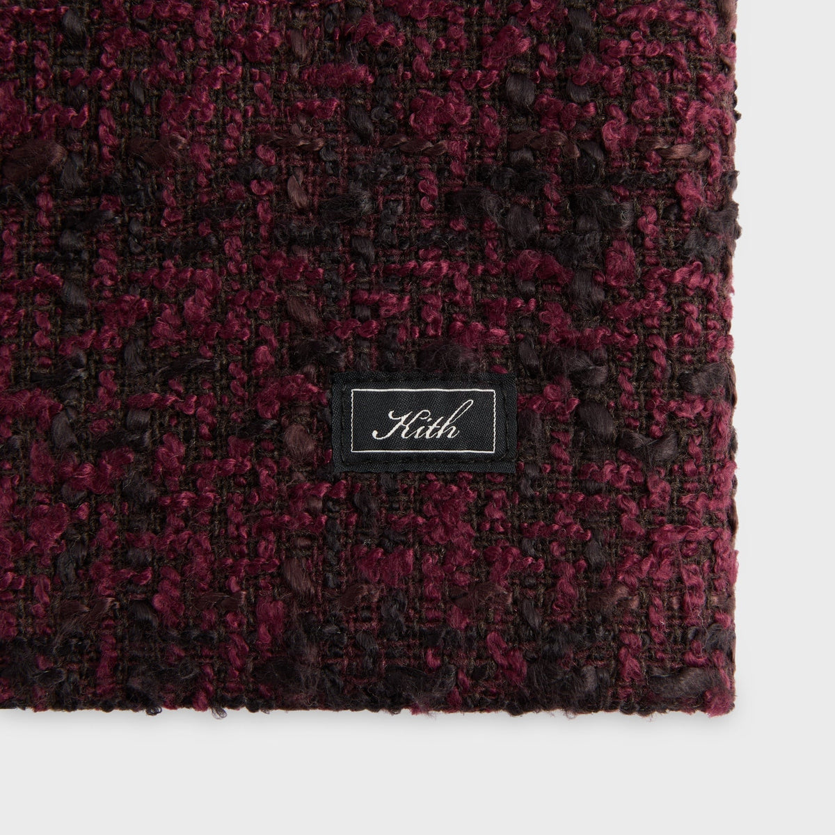 Kith Boucle Plaid Boxy Collared Overshirt - Essence