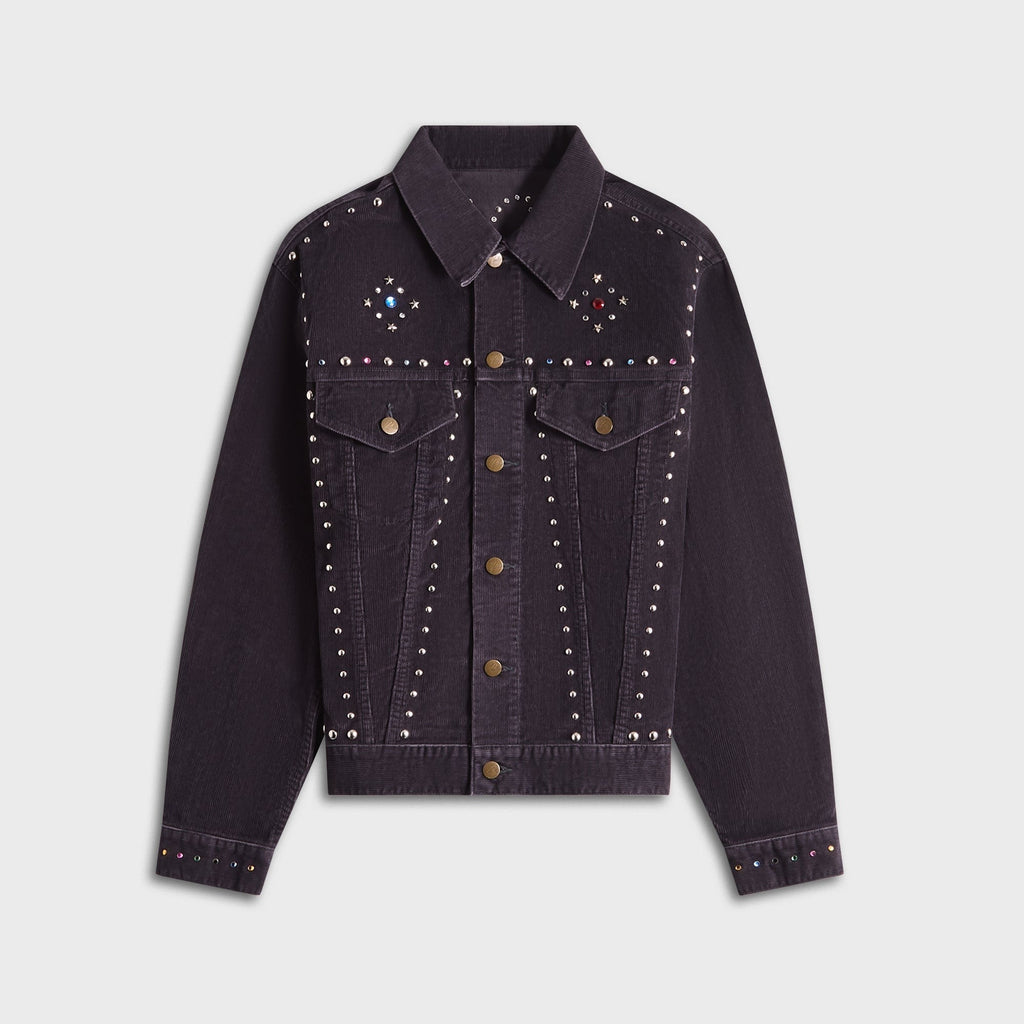 Needles Studded 14W Corduroy Jean Jacket - Black