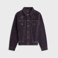 Needles Studded 14W Corduroy Jean Jacket - Black