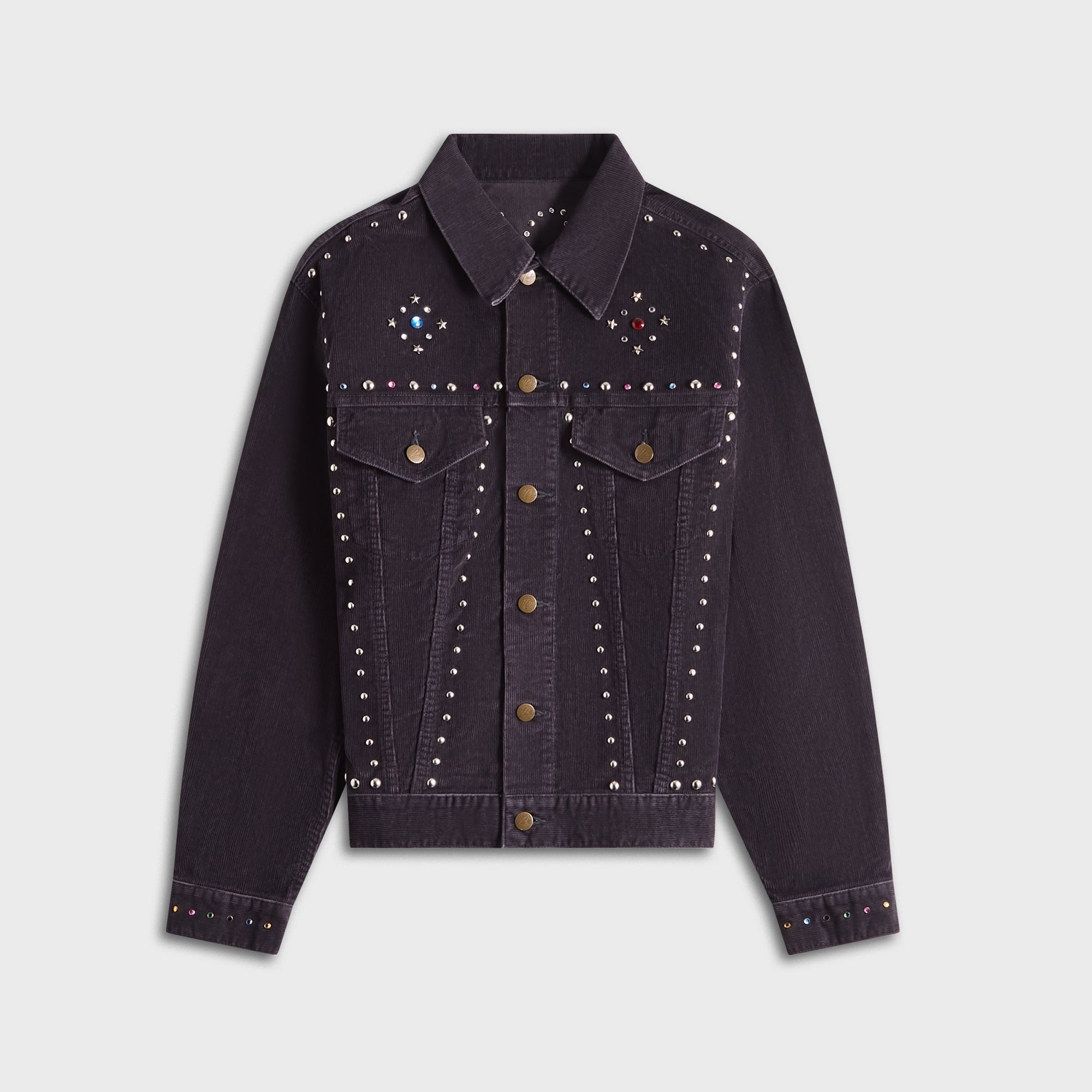 Needles Studded 14W Corduroy Jean Jacket - Black