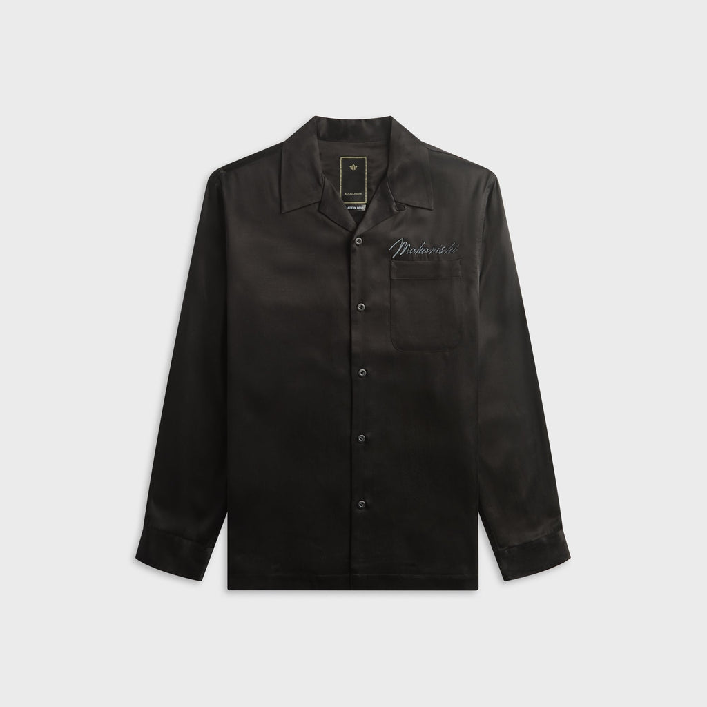 Maharishi 7365 Ascending Dragon Cupro Shirt - Black