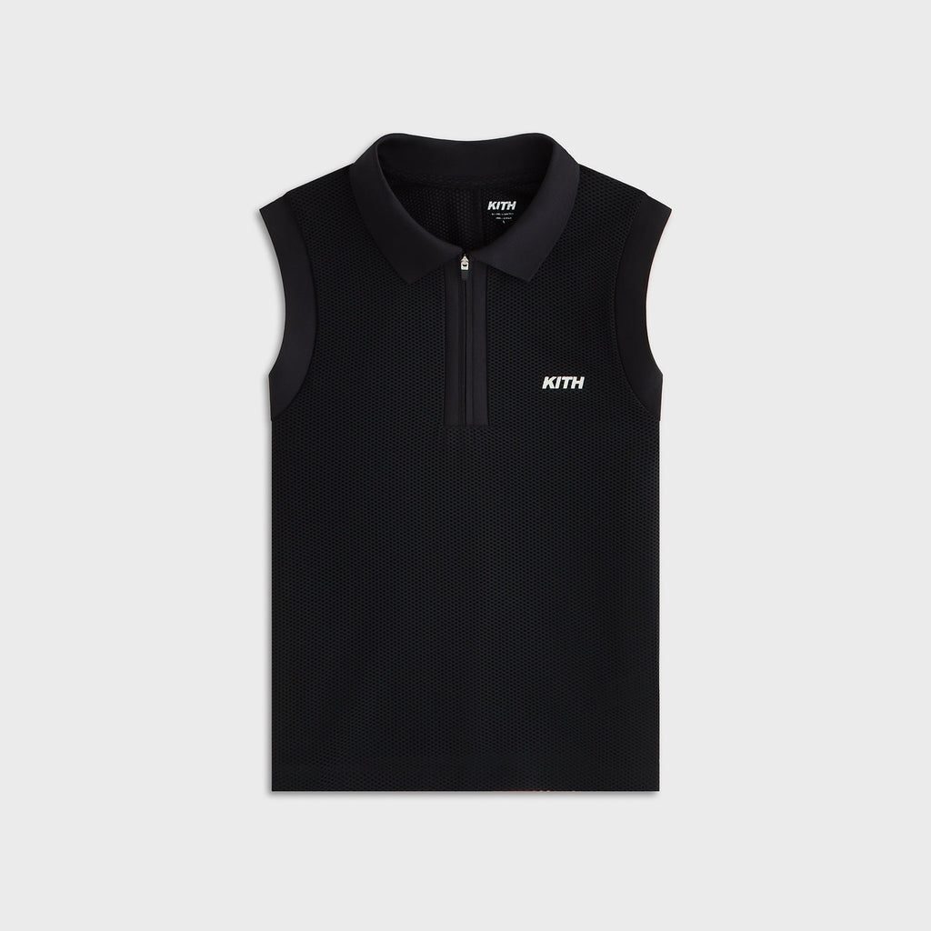 Kith Women Perry Polo Mesh Tank - Black