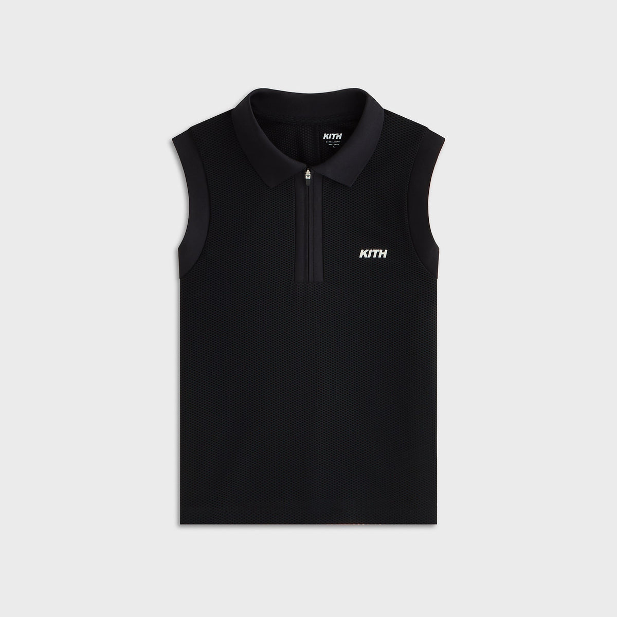 Kith Women Perry Polo Mesh Tank - Black