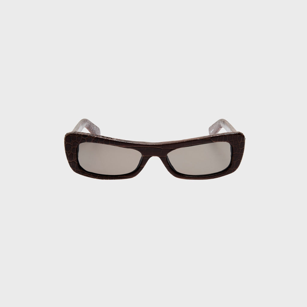 Jacquemus Capri Sunglasses - Brown Croc