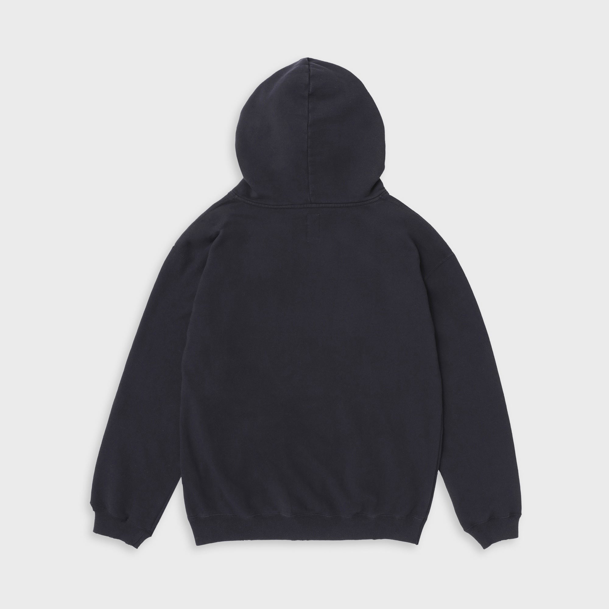 vowels Faded Collegiate Hoodie - Black