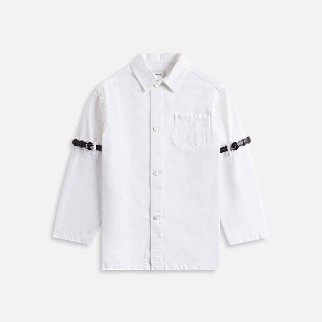 Coperni Hybrid Denimn Overshirt - White