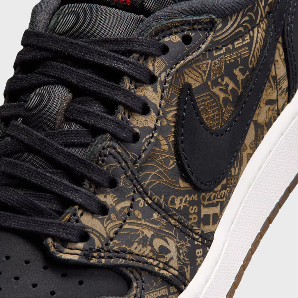Jordan GS Air Jordan 1 Retro Low OG - Black / Palomino / Summit White / Multicolor