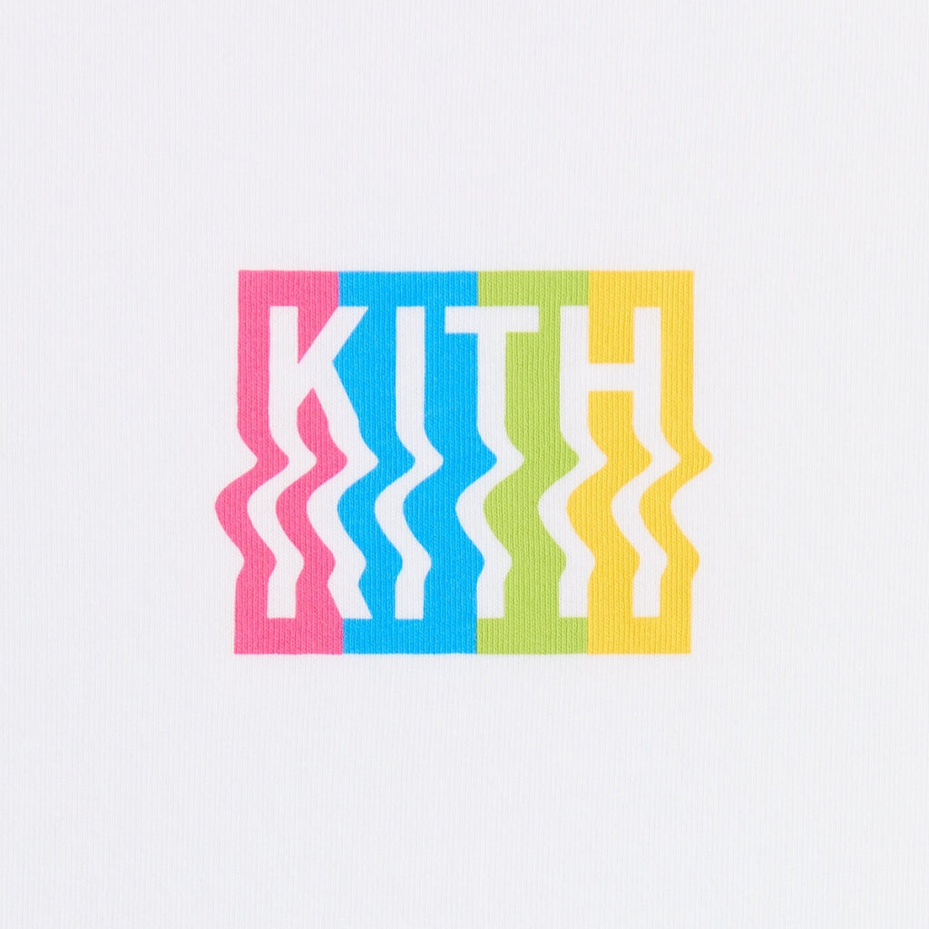 Kith Kids Warp Logo Graphic Tee - White