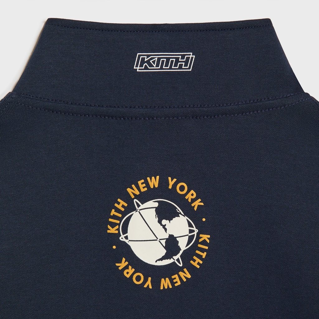 Kith Kids Logo Blocked Hunter Quarter Zip - Nocturnal - PH