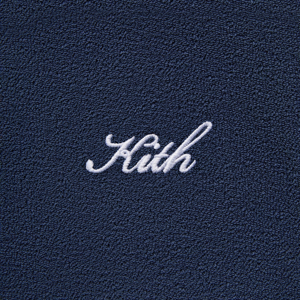 Kith Textured Towel Terry Heathrow Polo - Nocturnal