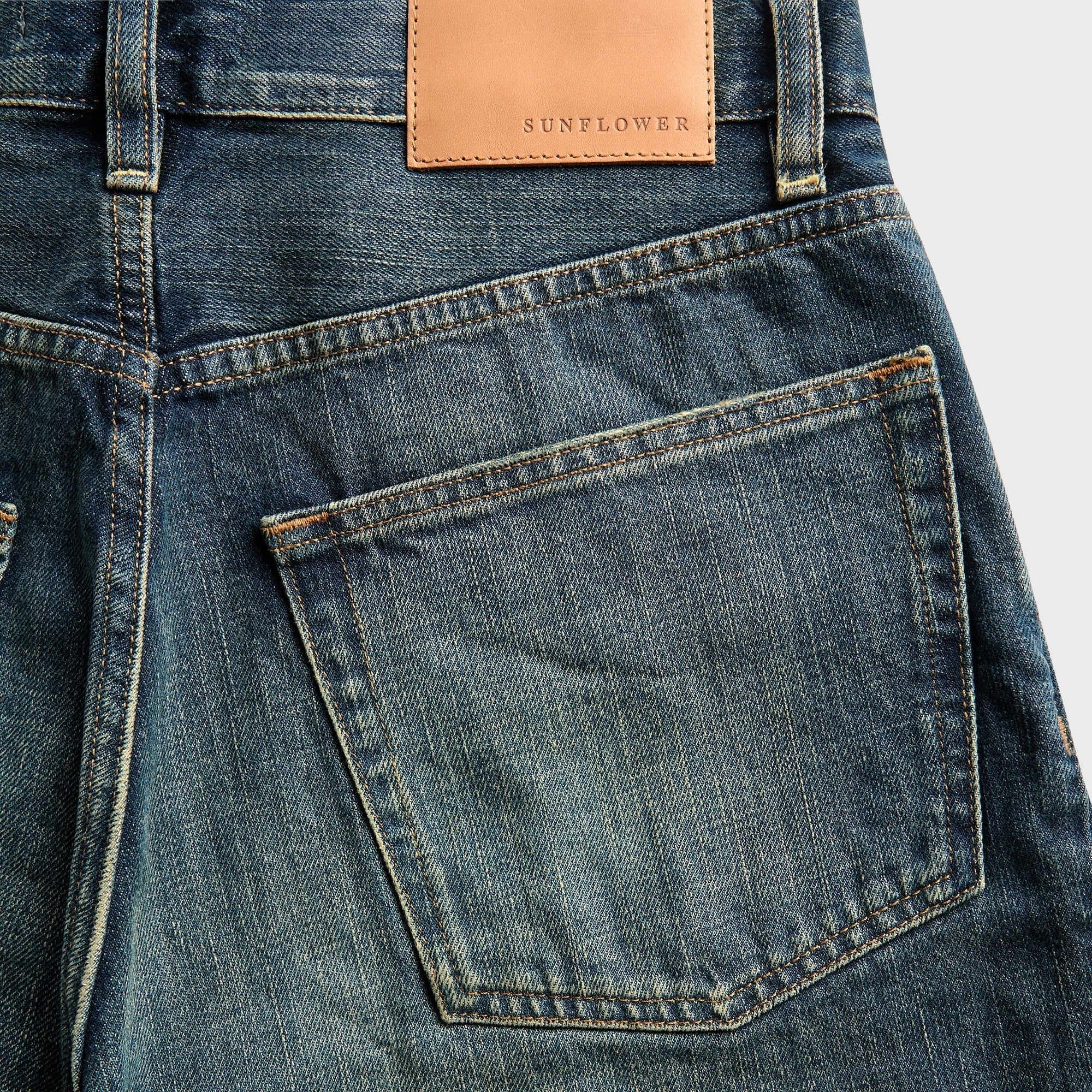 Sunflower Wide Twist Denim - Deep Vintage