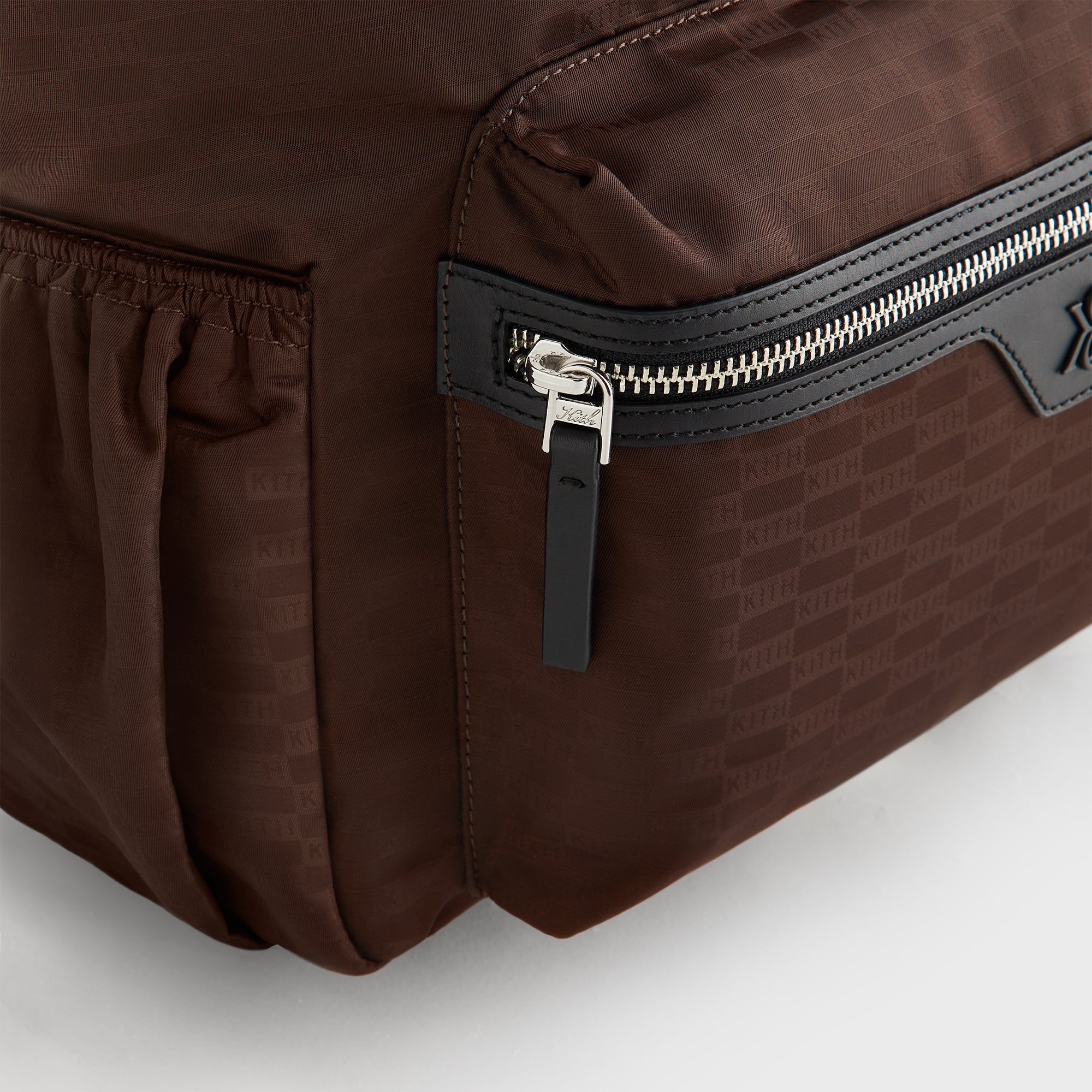 Kith Monogram Nylon Jacquard Backpack - Dark Roast