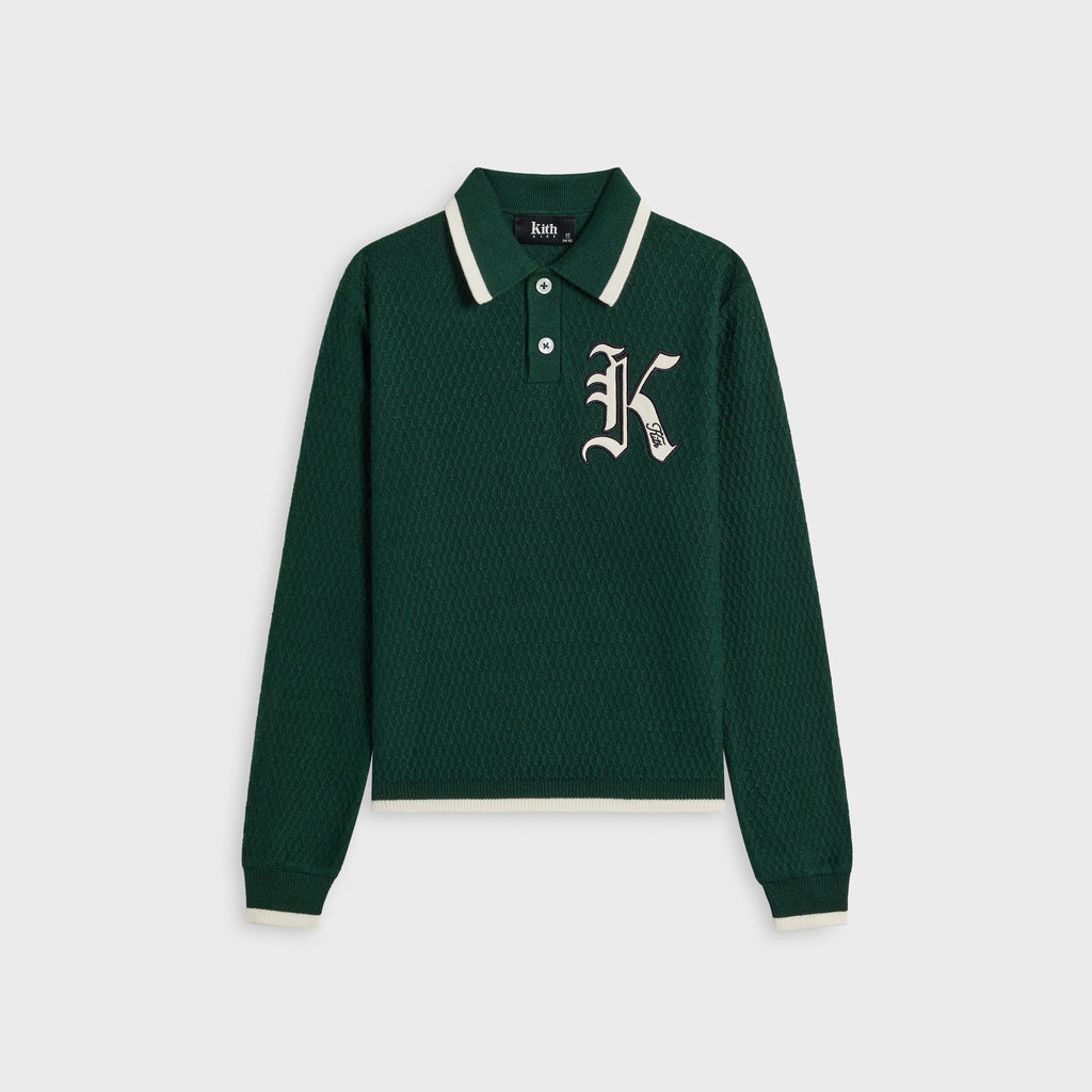 Kith Kids Tilden Long Sleeve Polo - Stadium