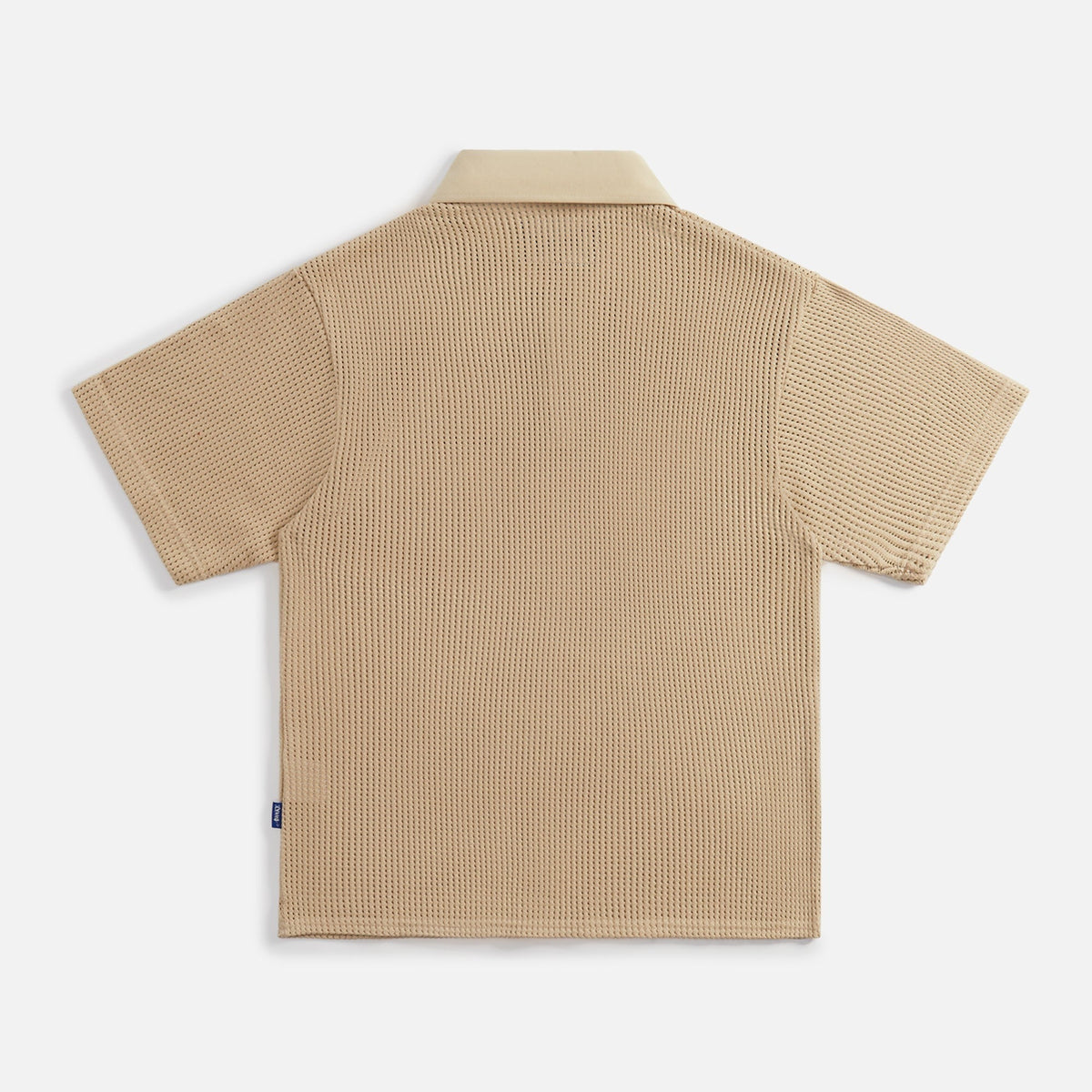 Awake NY Open Knit Embroidered Polo - Cream