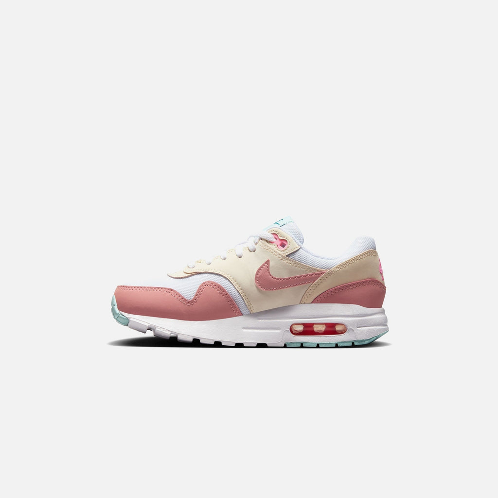 Nike Grade School Air Max 1 - White / Red Stardust / Guava Ice / Pink Spell