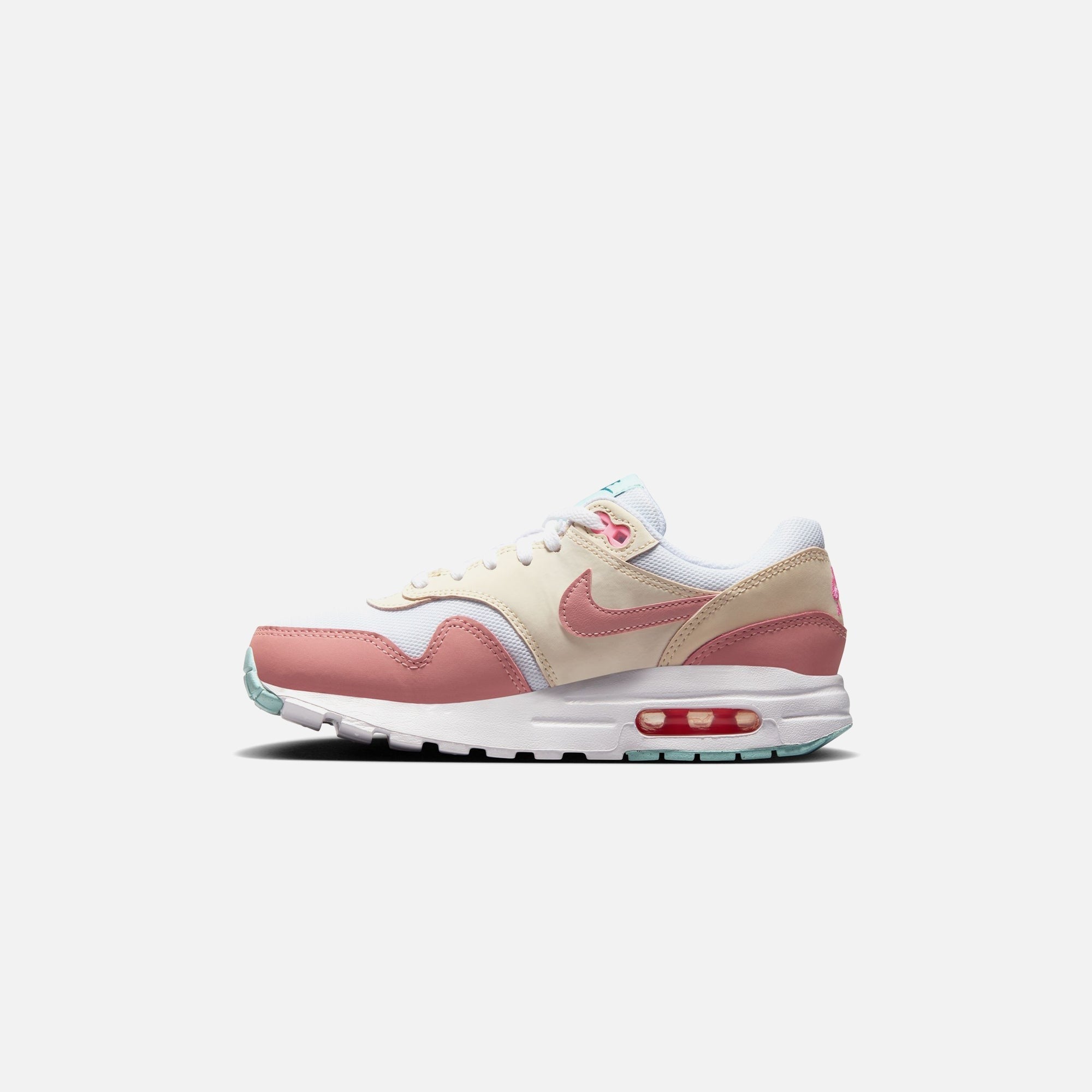 Nike Grade School Air Max 1 - White / Red Stardust / Guava Ice / Pink Spell