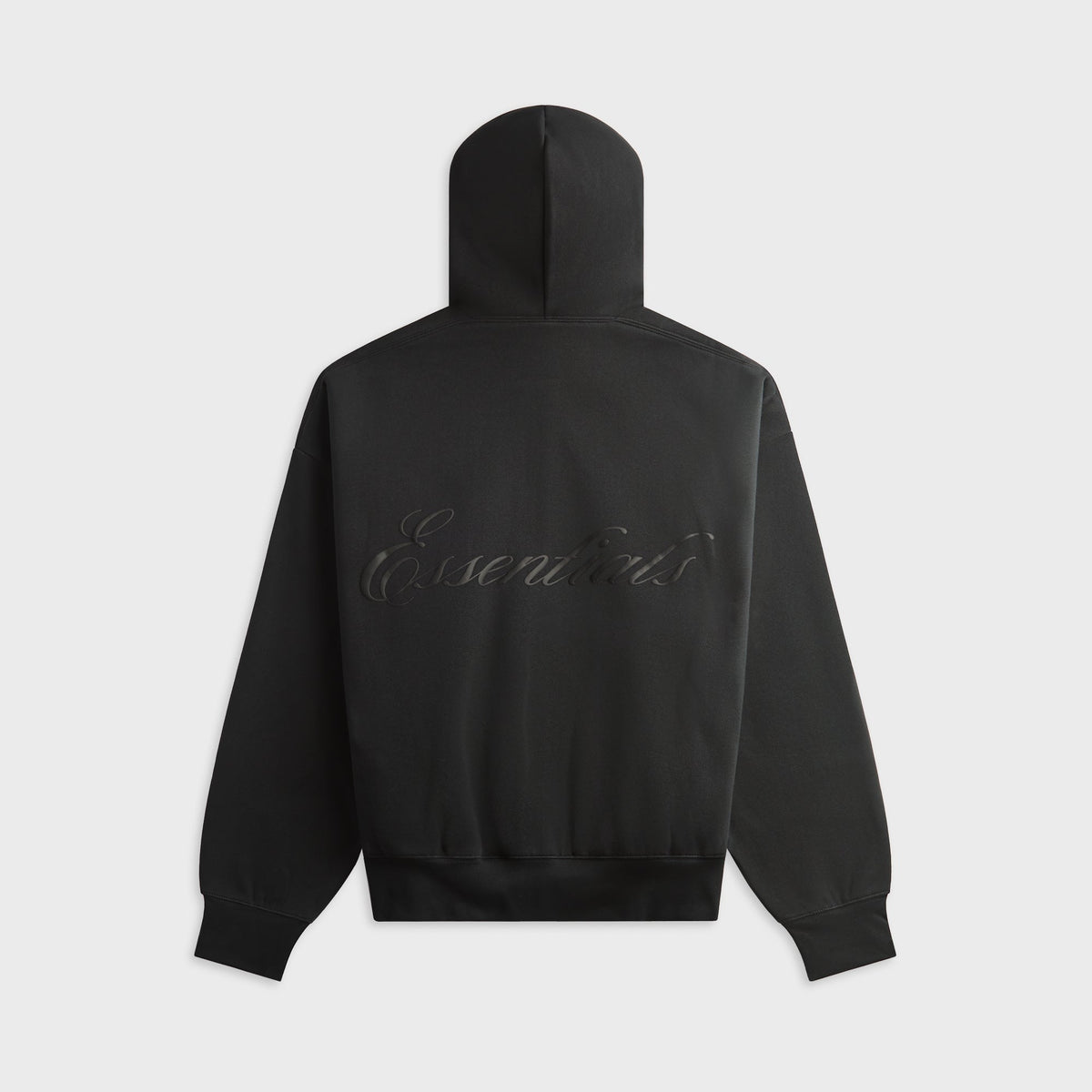 Essentials Classic Zip-Up Hoodie - Vintage Black / White