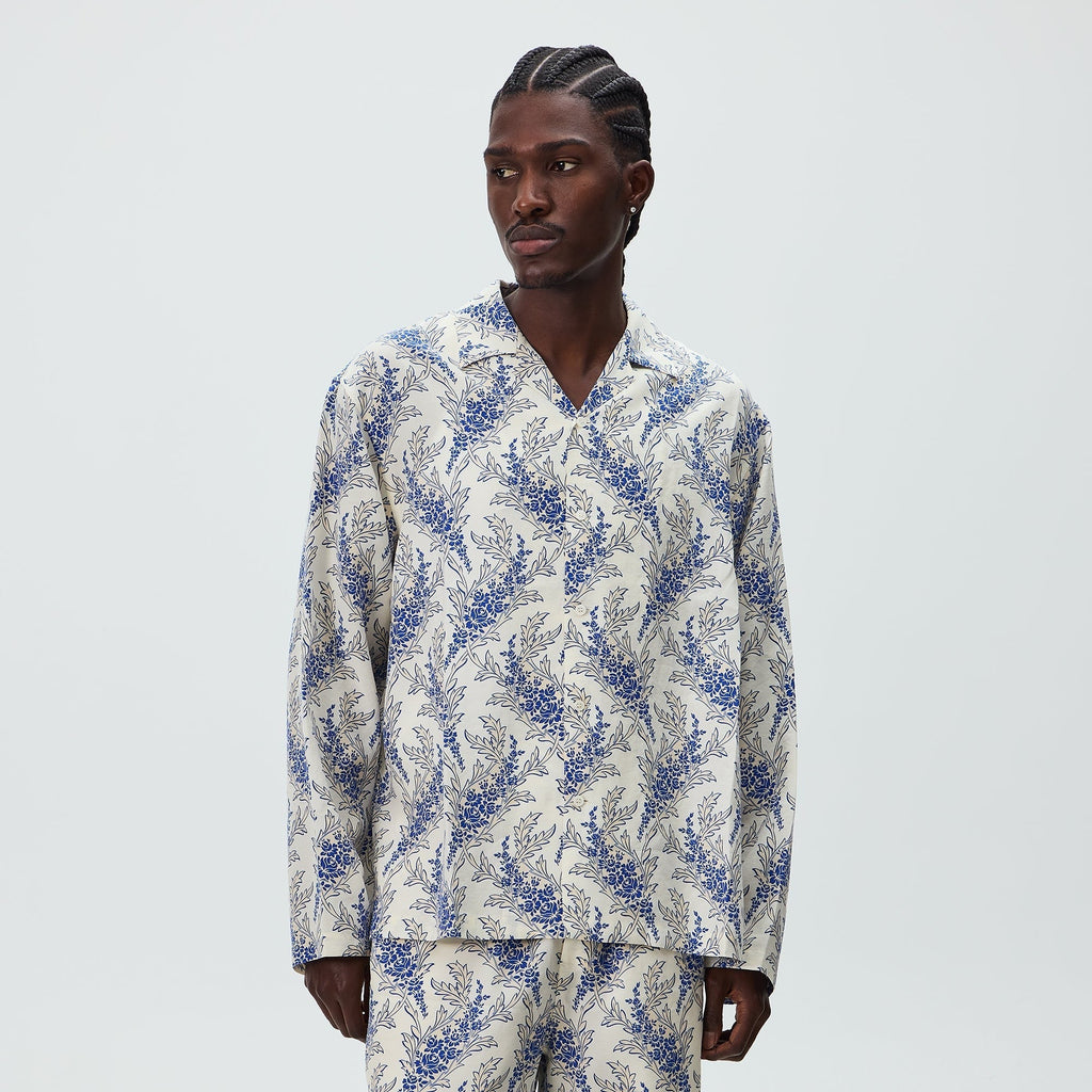 Kith Cupro Linen Long Sleeve Adonis Shirt - Cyclone