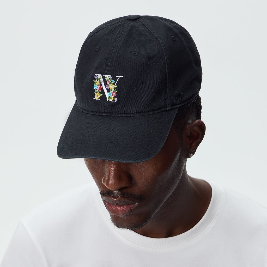 Kith for '47 Floral NY Washed Twill Classic Cap - Black